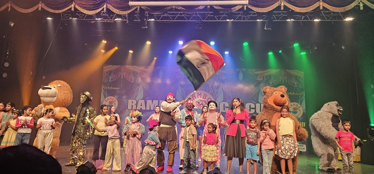 SVaidhyasubrama's tweet photo. I support #RamboCircus Great show this evening at Chennai. Excellent bundle of talent with breathtaking show. Will host them @SastraUniv soon for #Kuruksastra https://t.co/Ui1YVqHpbT