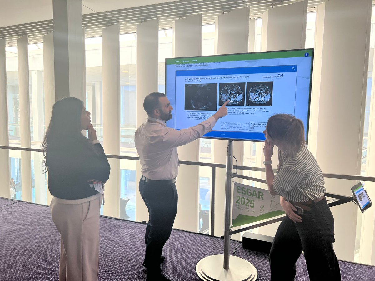 Thrilled to have just wrapped up an incredible <a href="/EsgarSociety/">ESGAR</a> 2025 Conference in Amsterdam! 🎉 And proud to represent <a href="/StgRadiology/">St George’s Radiology Department</a>

#ESGAR2025 #Radiology #GastrointestinalImaging #AbdominalImaging #Ultrasound #HCCSurveillance #NHSEngland #StGeorgesRadiology #Amsterdam