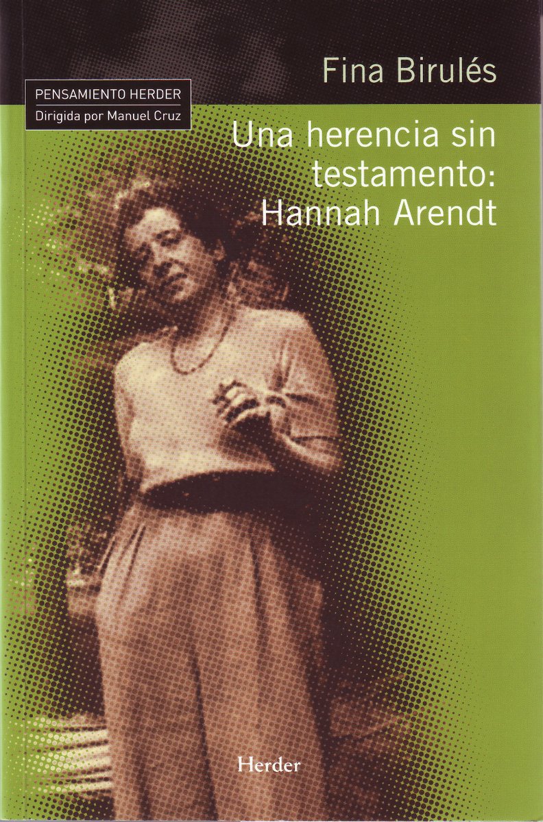Fina Birulés muestra que el pensamiento de Hannah Arendt se concentra más en construir que en dar por acabada una construcción, de forma que su legado se nos presenta sin manual de instrucciones, como una herencia sin testamento.

👉 f.mtr.cool/uikmmgttca