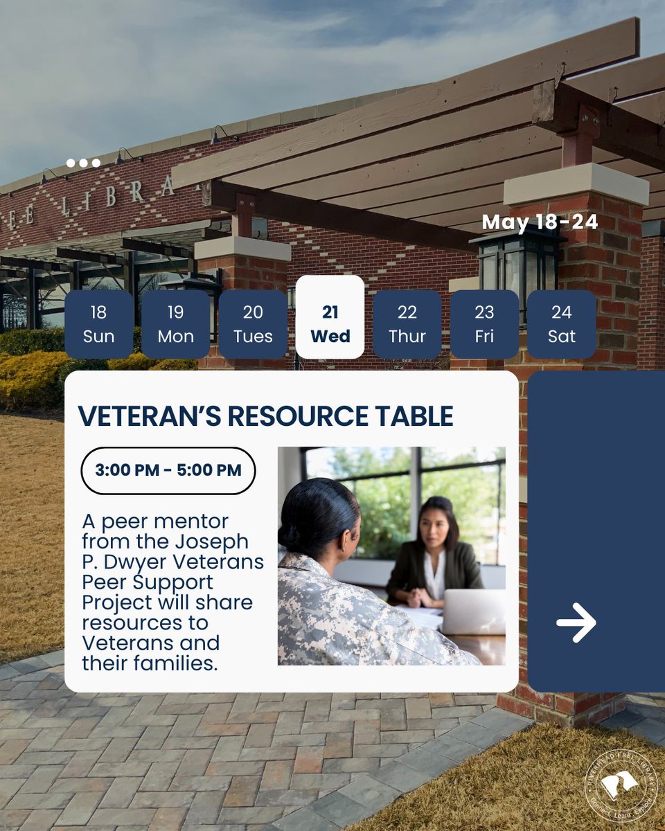 RivFreeLibrary's tweet image. This week at RFL: energy-saving tips, self-sufficiency ideas, the Riverhead Photo Club, and a Veterans Resource Table for vets and their families. Come see what’s happening at your library!⚡️🥕📸🎖️

#RiverheadFreeLibrary #LibraryPrograms #CommunityResources