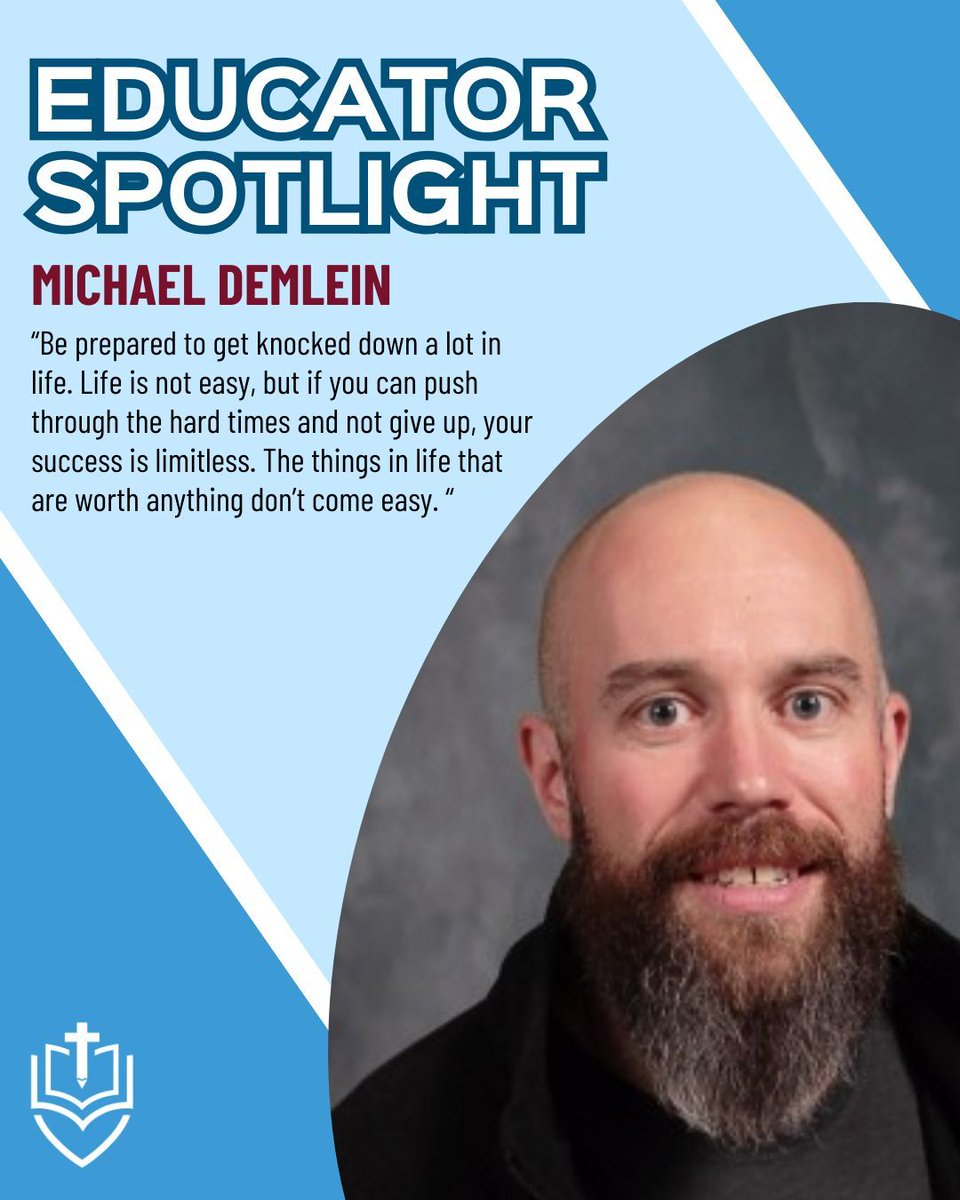 Today's educator spotlight is Michael Demlein! Mike teaches physical education for grades PreK - 6 at Seton Catholic School in Brighton. Mike has been in education for about 20 years! Check out the rest of his spotlight on our Facebook or Instagram #roccatholicschools