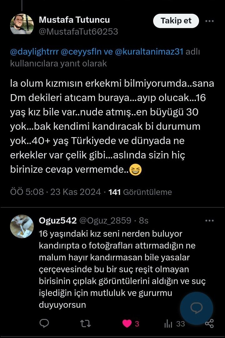 Böyle zihniyetlerin burada olmasına izin vermeyeceğiz! 16 yaşında kizin fotoğraflarını aldığını söyleyerek övünen birisi? Yazdığı yorumlarda nasıl olduğunu anlayabilirsiniz