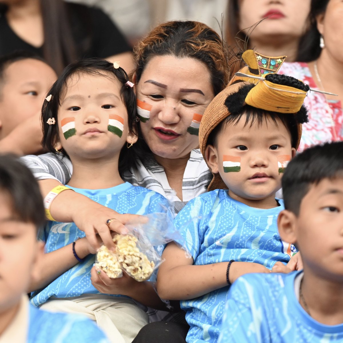 IFTWC's tweet photo. Arunachal Pradesh ♥️🇮🇳

India playing Bangladesh at SAFF U19 Finals, live at SportzWorkz YT

#IndianFootball 📸: AIFF https://t.co/Am6NTHQ2YE