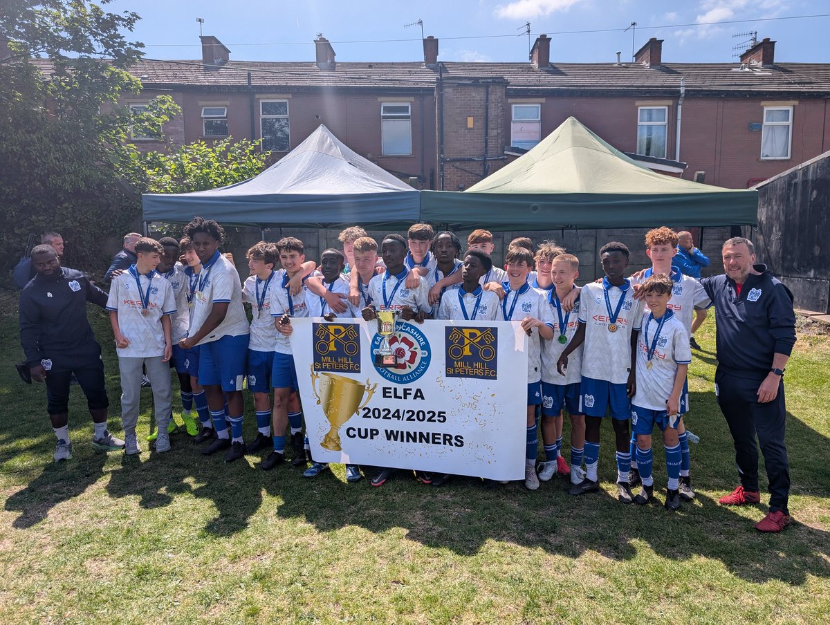 Our under 15 cup winners are 
Bury FC