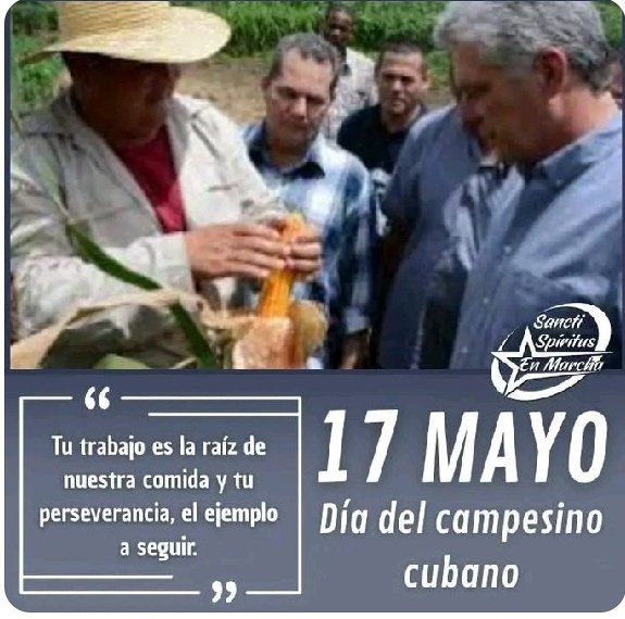 Yoel Palmero Meneses (@yoel_palmero) on Twitter photo Llegue a toda la familia campesina las felicitaciones desde el Buró Nacional #AnapCuba en este 64 Aniversario de nuestra Organización.
<a href="/DiazCanelB/">Miguel Díaz-Canel Bermúdez</a> <a href="/DrRobertoMOjeda/">Dr. Roberto Morales Ojeda</a> <a href="/FelixDuarteOrte/">Félix Duartes Ortega</a> <a href="/OsmaniPerez18/">Osmani Pérez Márquez</a> <a href="/SarduyYamila/">Yamila Sarduy Martínez</a> <a href="/PartidoPCC/">Partido Comunista de Cuba</a> <a href="/SFerreyan/">Sergio Rodríguez Ferreyán</a> Llegue a toda la familia campesina las felicitaciones desde el Buró Nacional #AnapCuba en este 64 Aniversario de nuestra Organización.
<a href="/DiazCanelB/">Miguel Díaz-Canel Bermúdez</a> <a href="/DrRobertoMOjeda/">Dr. Roberto Morales Ojeda</a> <a href="/FelixDuarteOrte/">Félix Duartes Ortega</a> <a href="/OsmaniPerez18/">Osmani Pérez Márquez</a> <a href="/SarduyYamila/">Yamila Sarduy Martínez</a> <a href="/PartidoPCC/">Partido Comunista de Cuba</a> <a href="/SFerreyan/">Sergio Rodríguez Ferreyán</a>