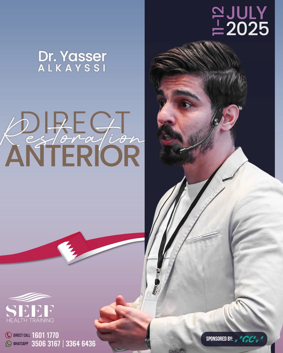 seeftrainingbh's tweet photo. Elevate your composite artistry with our advanced Direct Anterior Composite Course. This intensive program, led by Dr. Yasser Alkaysi, focuses on cutting-edge techniques for achieving exceptional aesthetic results. 
Sign up NOW.

https://t.co/BtbP40SPOe https://t.co/zK5bP9KRPF