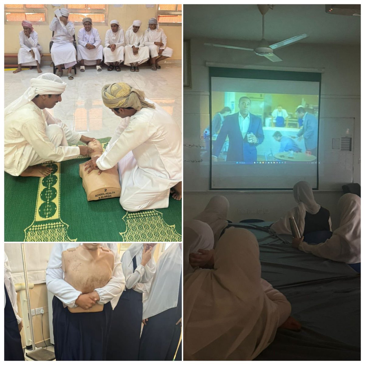 قامت الممرضة المدرسية جميلة الجحافية بتدريب طلبة الصف الحادي عشر على الانعاش القلبي الرئوي حيث تم تغطية ١٠٠٪ ، ويأتي ذلك ضمن الجهود المبذولة بنوعية الطلبة وتثقيفهم بأهمية الانتعاش القلبي.
كل الشكر
#تعليمية_شمال_الشرقية 
#مدارسنا_مستقبل_واعد