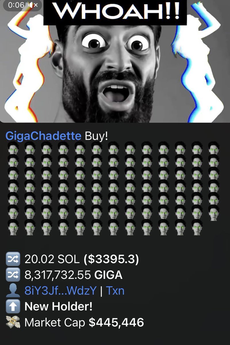 I hear that <a href="/GigaChadetteSOL/">$GIGA - GIGACHADETTE</a> is working on something MASSIVE. Can’t give details yet, but be sure that I will when I get the go-ahead.

I’m assuming some insiders know and are taking positions