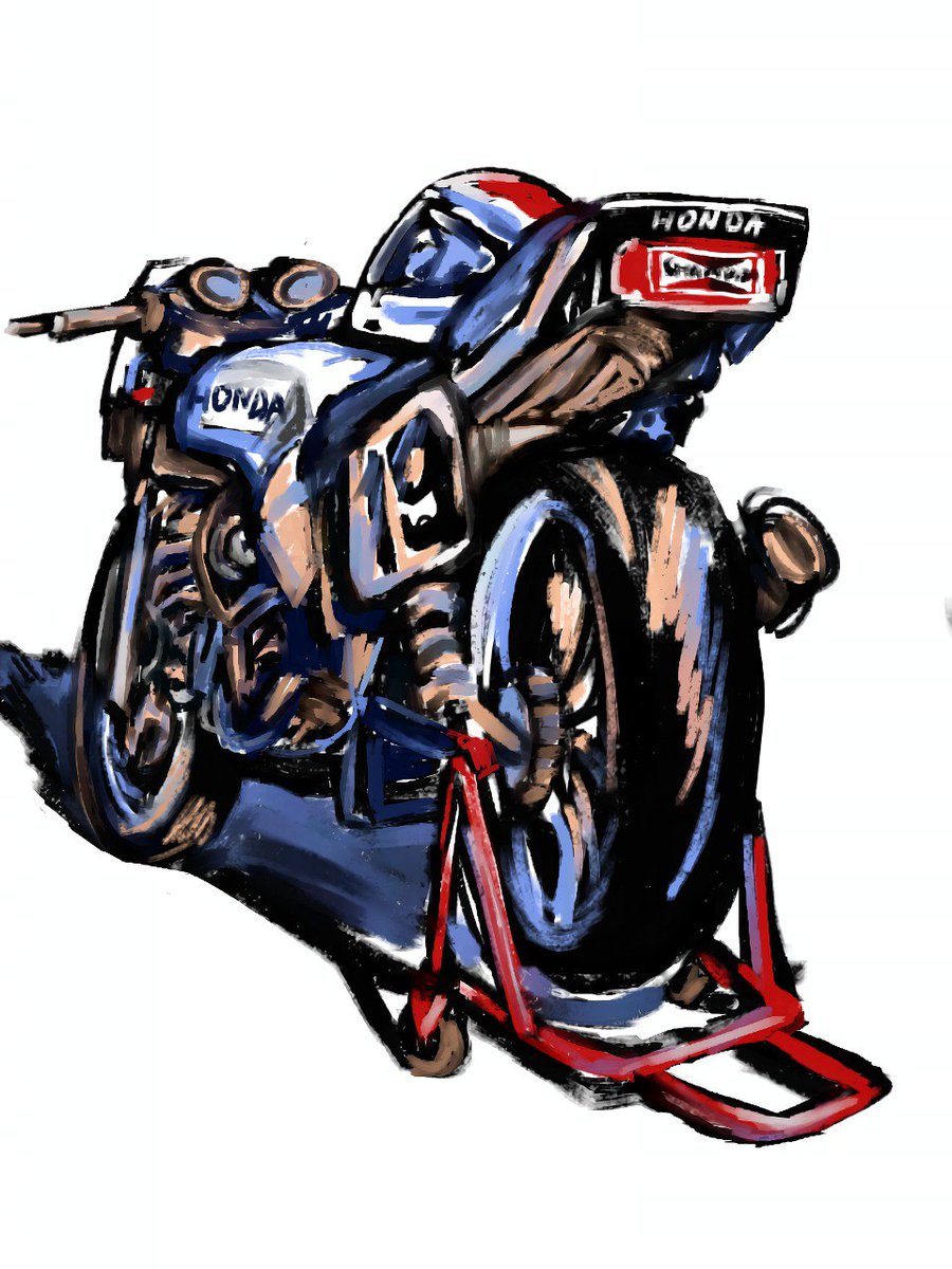 SovolFor's tweet photo. #Honda #motorcycle #atr #digitalart #Champion https://t.co/BwStrVt89I