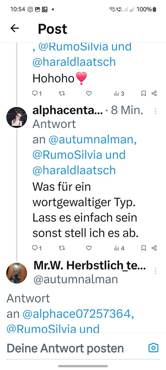 Nettes Gespräch am Sonntag!