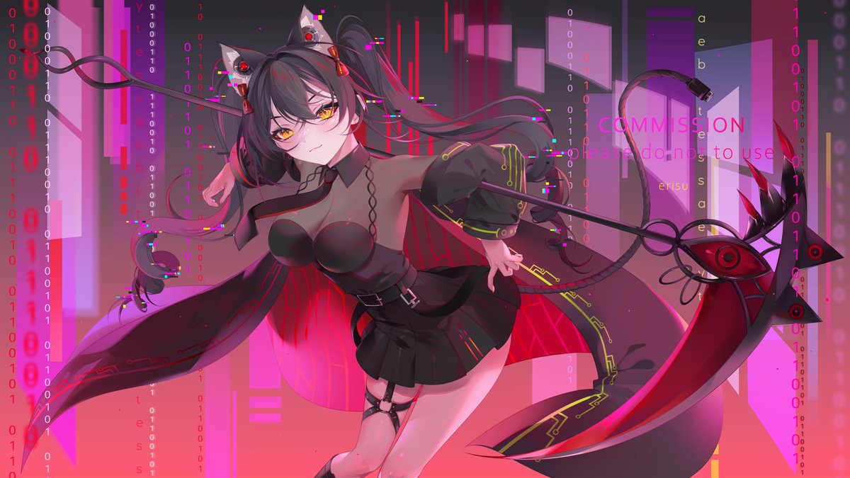 erisunyaan's tweet image. commission for Sae!🖤❤
#CtrlArtSae