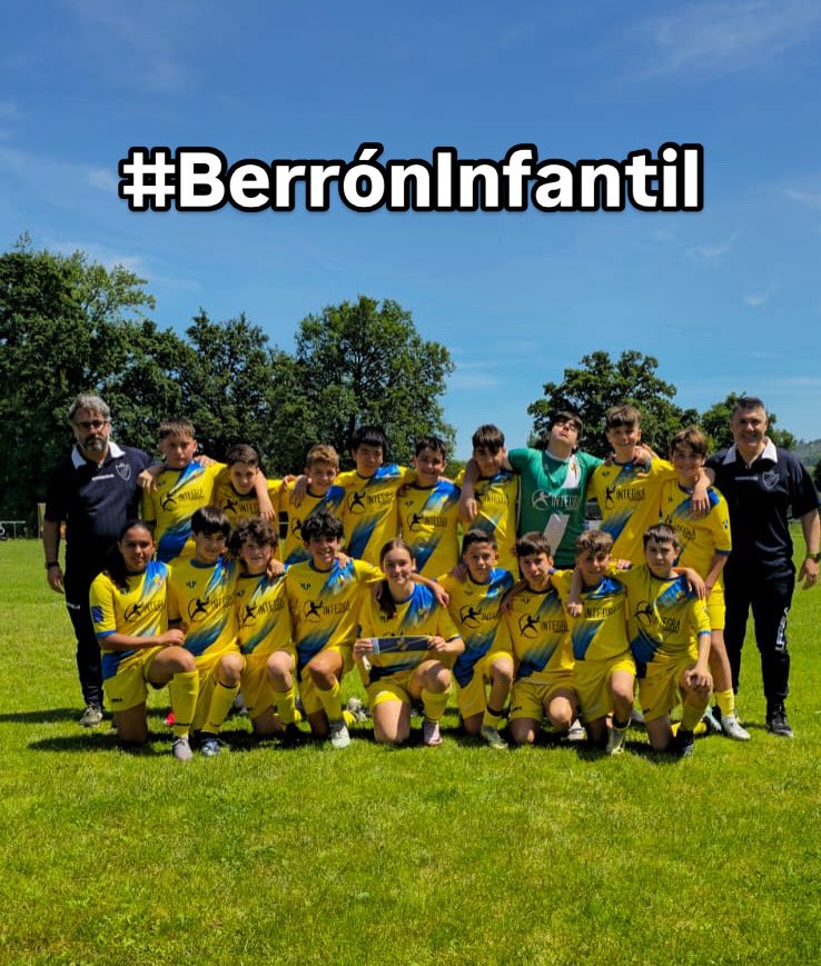 berron_cf_'s tweet photo. RESULTADO: #BerrónInfantil 2-3 #AtlCamocha_C 
#nobajarlosbrazos #AmarilloEsNuestroCorazón #BerrónTemporada2425 https://t.co/dfEnfFQfAo