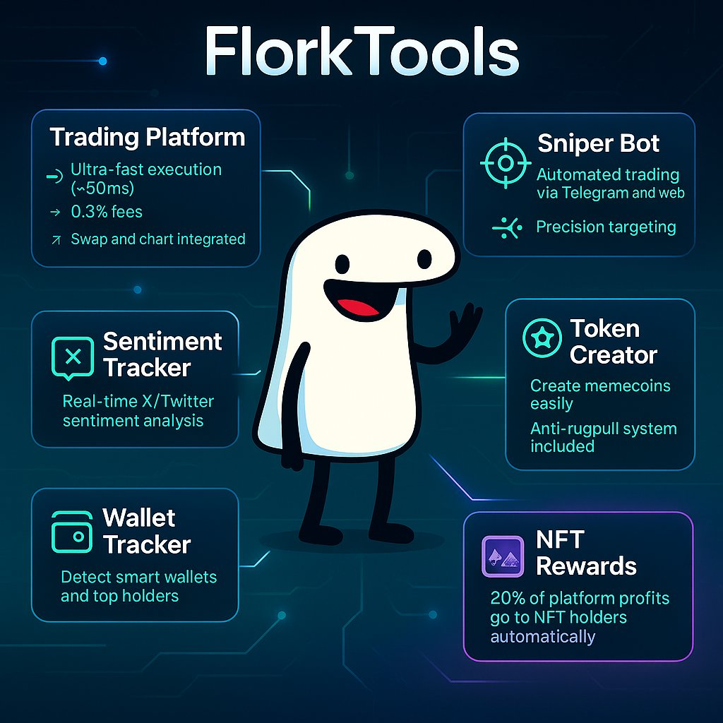 astur1000's tweet image. 🤷Many talk about utility, few build it 

✅#FlorkTools is solving, one by one, the true needs of the #memecoin #ecosystem

📊It&apos;s not smoke and mirrors, it&apos;s #blockchain development with #identity

👀If you don&apos;t see the potential yet, you&apos;re probably looking in the wrong place