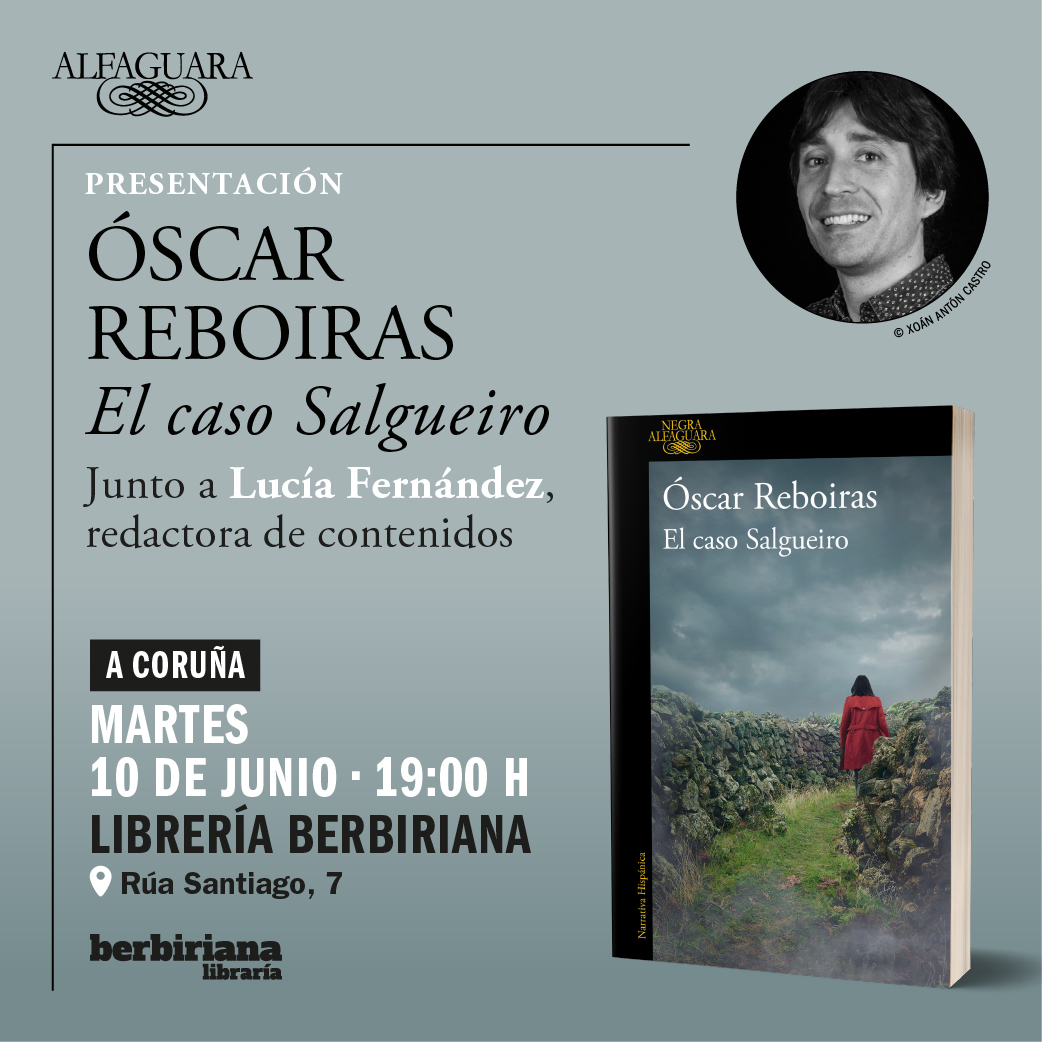 <a href="/oreboiras/">Óscar Reboiras Loureiro</a> También pasaremos por #ACoruña ⬇️

🗓️ 10 de junio
⏰ 19h
📖 <a href="/oreboiras/">Óscar Reboiras Loureiro</a> conversará con Lucía Fernández
📍<a href="/berbiriana/">Berbiriana</a>
