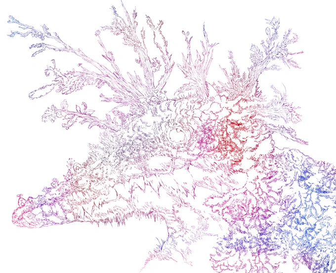 線画たちまだまだ先ですが頑張ります#線画 