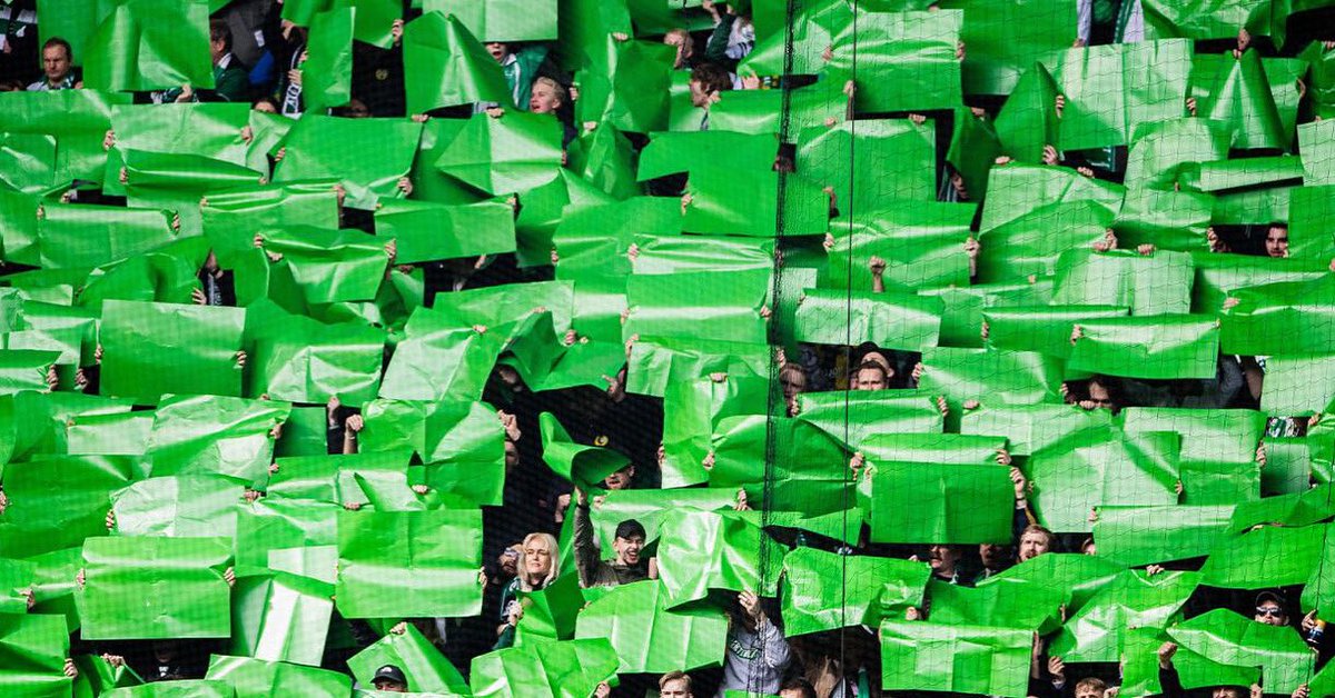 För att dagens tifo ska bli så bra som möjligt ber vi alla bajare på alla etage att ge sig ut till solna och in på läktaren i god tid. Forza! #Bajen