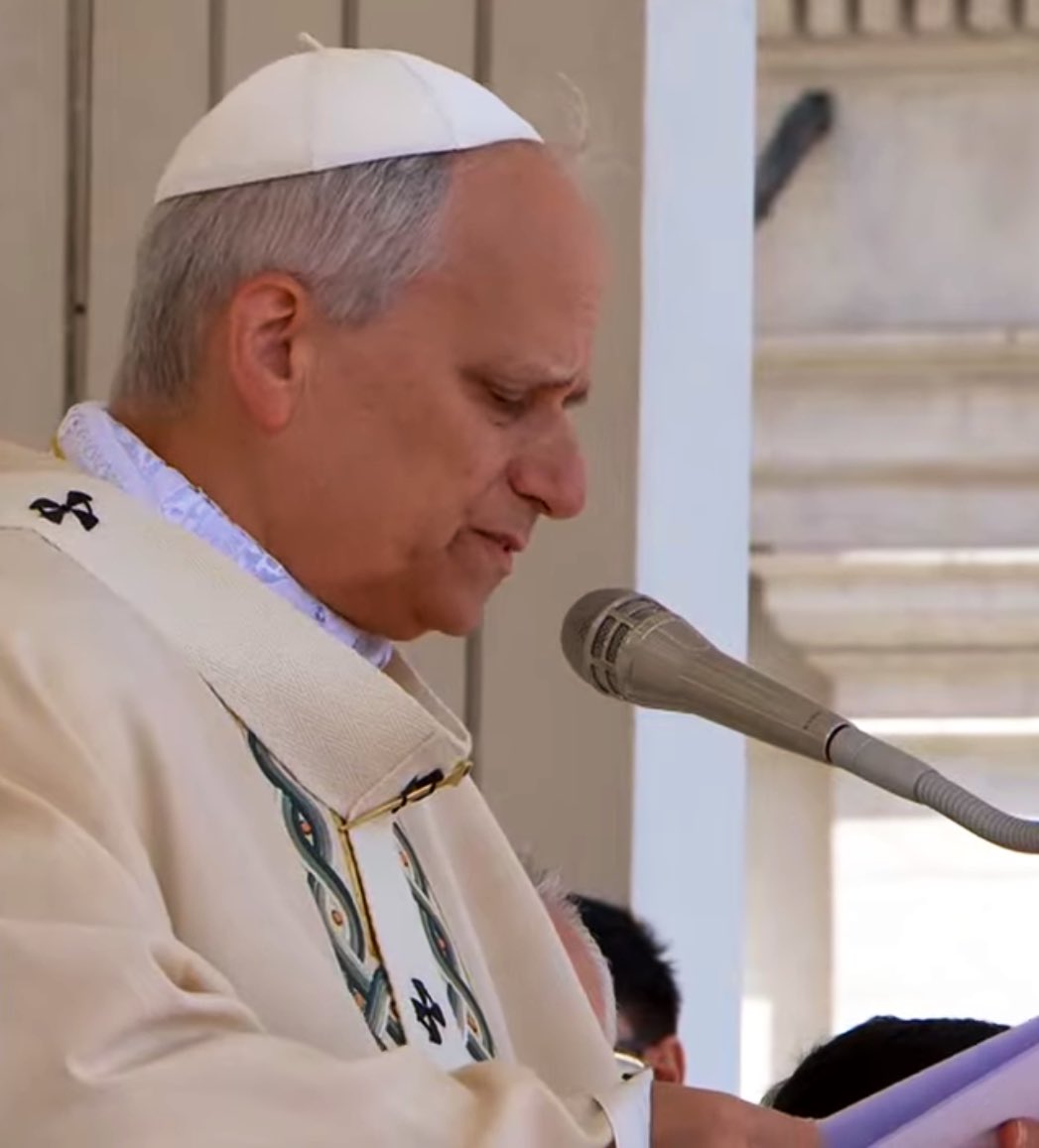 Pope Leo: : “I was chosen, without any merit of my own, and now, with fear and trembling, I come to you as a brother, who desires to be the servant of your faith.”