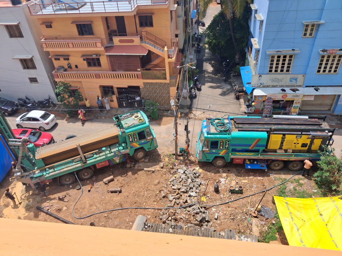BengaluruPost (@bengalurupost1) on Twitter photo How come new borewells are being allowed to be dug every other day? That too in private sites in #Bengaluru? Both <a href="/chairmanbwssb/">Bangalore Water Supply and Sewerage Board</a> <a href="/BBMPCOMM/">Maheshwar Rao.M, IAS</a> have banned borewells and we see 'rules' being flouted everyday!! <a href="/osd_cmkarnataka/">Office of the OSD to CM Karnataka</a> #Karnataka How come new borewells are being allowed to be dug every other day? That too in private sites in #Bengaluru? Both <a href="/chairmanbwssb/">Bangalore Water Supply and Sewerage Board</a> <a href="/BBMPCOMM/">Maheshwar Rao.M, IAS</a> have banned borewells and we see 'rules' being flouted everyday!! <a href="/osd_cmkarnataka/">Office of the OSD to CM Karnataka</a> #Karnataka