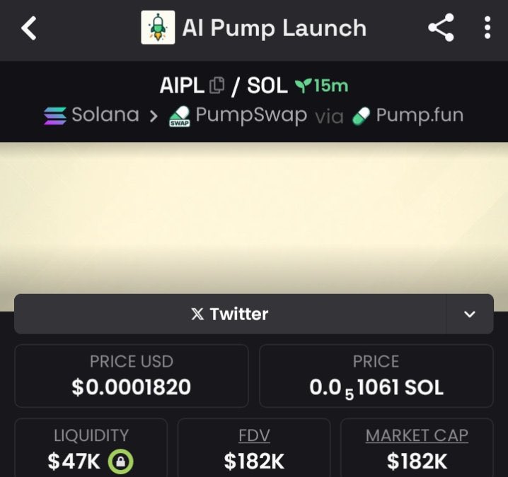 Callerfred's tweet image. Gave $AIPL investment to my tg members at $182k Mcap 

Ca;7yHeuciFT3jHMLEbkWTGHVKQzSAgwqKUZ52HJyDcpump
#AIPL