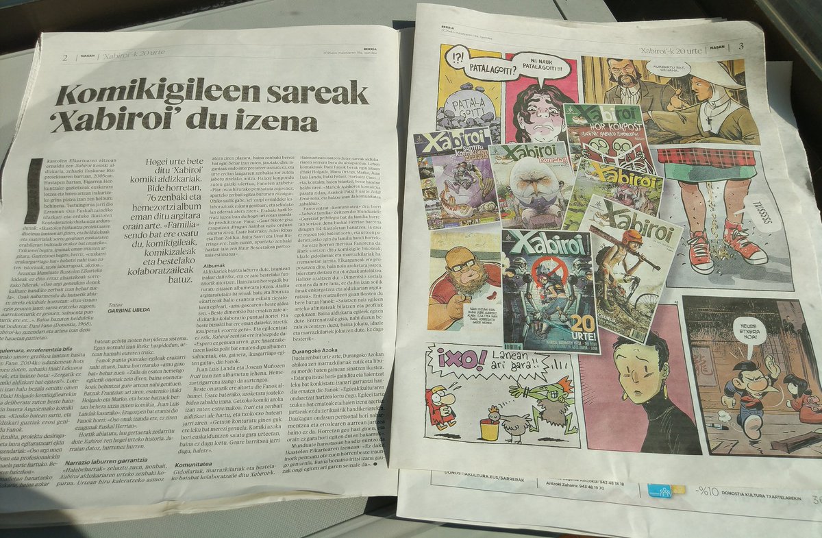komikipedia (@komikipedia) on Twitter photo Gaur <a href="/berria/">Berria.eus</a>-n <a href="/Xabiroi_komikia/">Xabiroi Komiki-aldizkaria</a>:
20 urte #euskaraz-ko komikigintza sustatzen zaleon gozagarri. Eskerrik asko #Xabiroi #komikia Gaur <a href="/berria/">Berria.eus</a>-n <a href="/Xabiroi_komikia/">Xabiroi Komiki-aldizkaria</a>:
20 urte #euskaraz-ko komikigintza sustatzen zaleon gozagarri. Eskerrik asko #Xabiroi #komikia