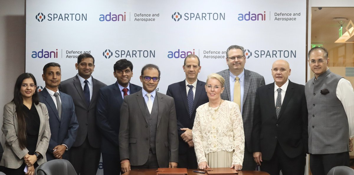 Adani Defence &amp; Aerospace partners with <a href="/SpartonCorp/">Sparton</a>, a group co. of <a href="/ElbitSystemsLtd/">Elbit Systems</a>, becoming the first private player in India to offer indigenised Anti-Submarine Warfare solutions (Sonobuoys), supporting India’s self-reliance in defence.#AdaniForMaritimeDefence