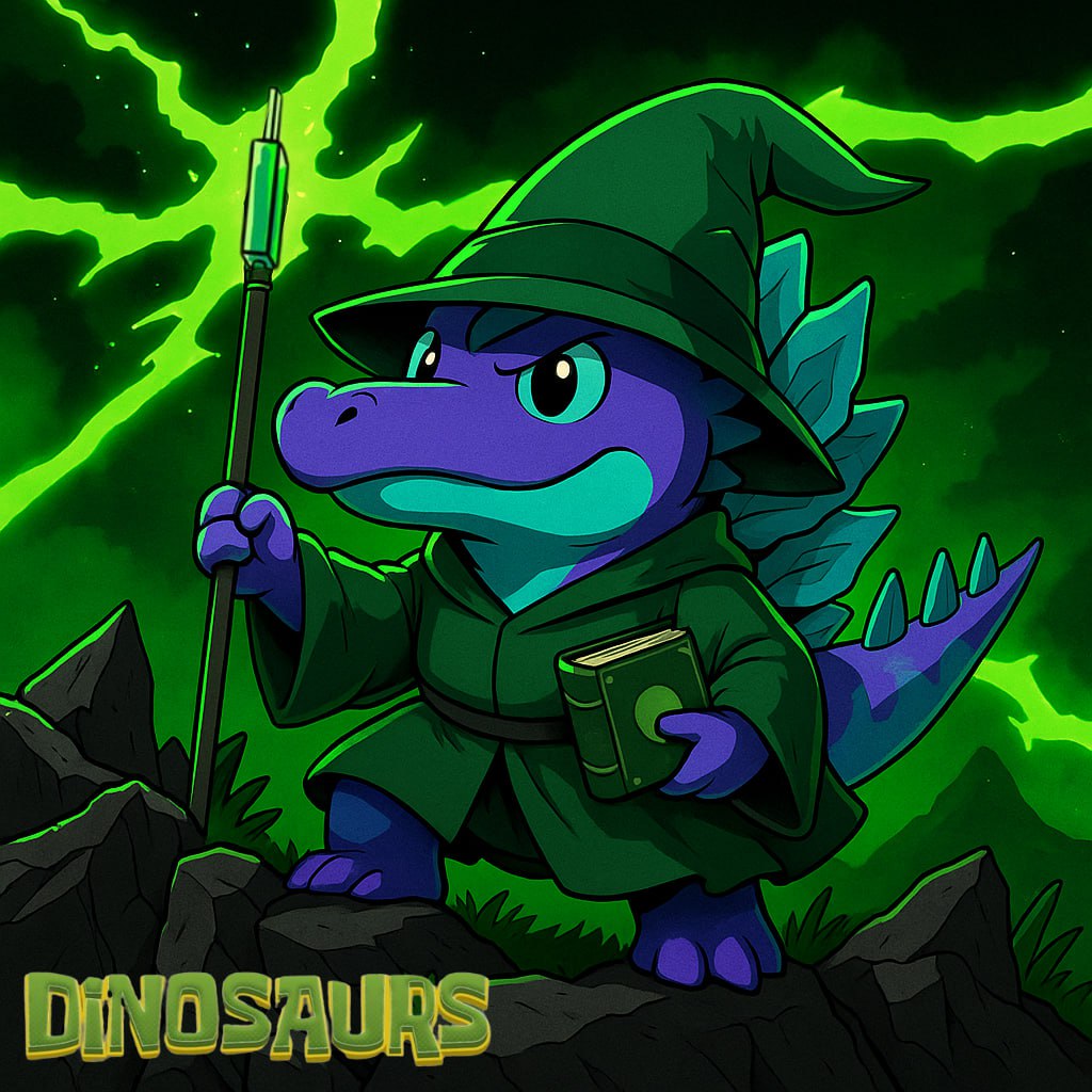 $DINO - the ticker for DINOSAUR, Jason Furie’s greatest love. This was always meant to be. Fueled by passion, built to last. When the $Dino wizard casts a spell, the legend reversal incoming.
#DINO #JasonFurie #Dinosaur #MattFurie