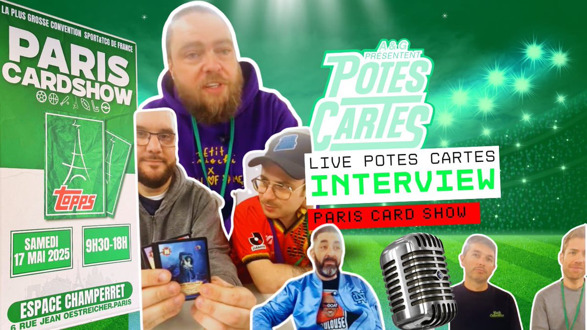 potes_cartes's tweet image. Les GOAT @BoblpongeBall &amp;amp; @JujuCarddass en live du @pariscardshow c’est seulement ici
Et c’est chez #potescartes 

youtube.com/live/zvAYAIQtz…