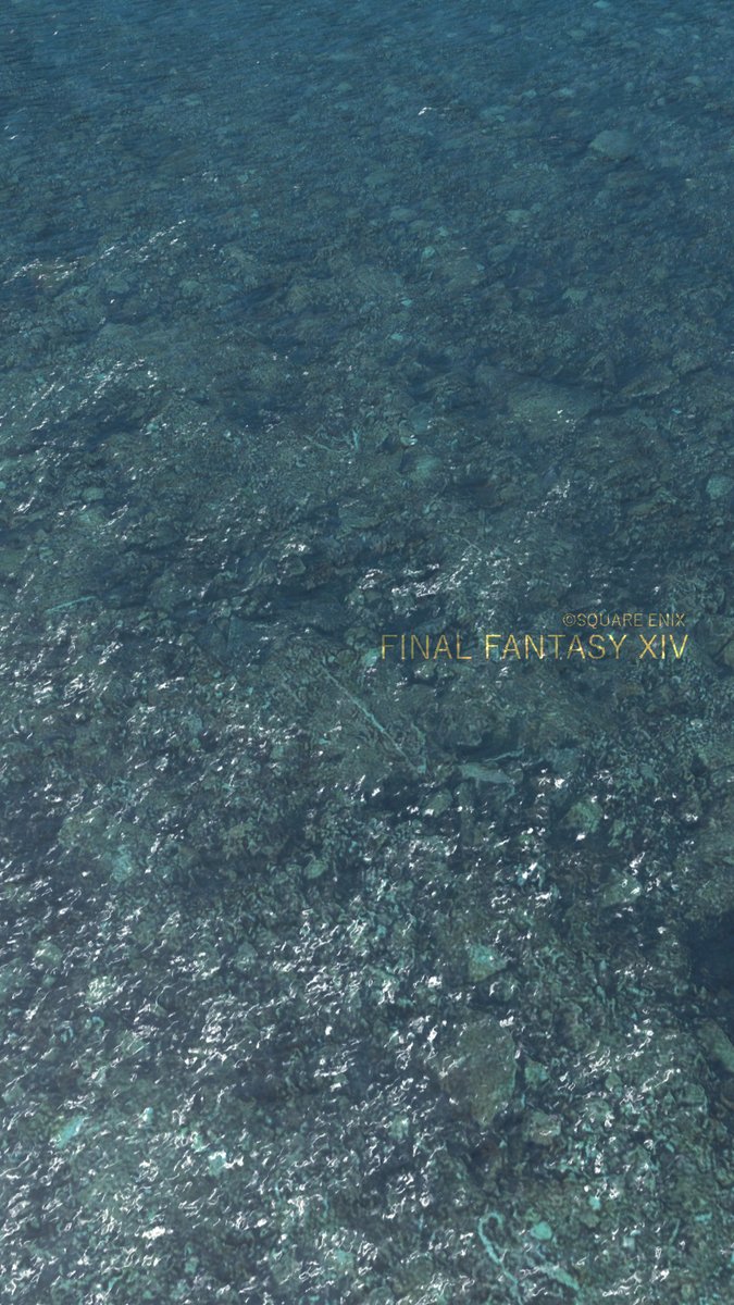 黄金のオープニングに出てきそうな海っ！

#FF14 #FF14SS #FF14風景