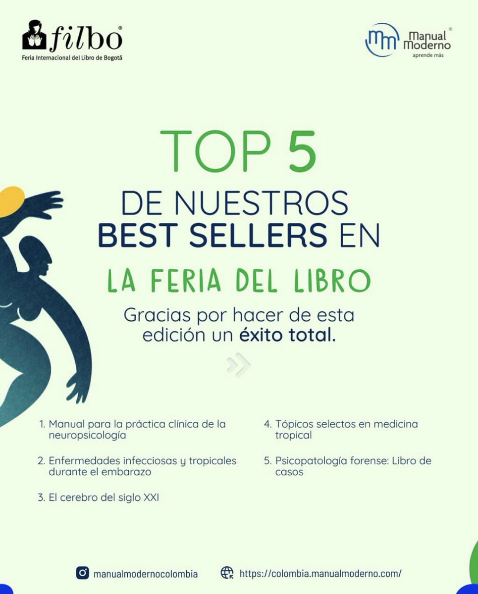 ericgarcialopez's tweet image. Nos alegra mucho saber que “Psicopatología Forense. Libro de casos”, ha sido uno de los 5 libros más leídos en la @FILBogota.

Mil gracias a @EdManualModerno/@hogrefe_publ /@manualmodernoco y -especialmente- a lectores y autores/as de esta obra colectiva.

fnac.es/livre-numeriqu…