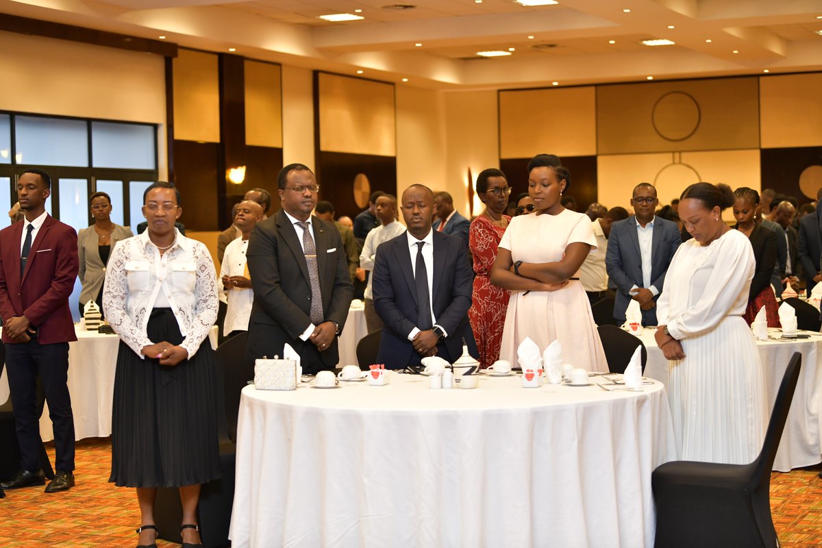 Leaders_Pray's tweet photo. Education is not just about filling minds, it is about shaping hearts. This Sunday, the Minister of State in @Rwanda_Edu joined education leaders and parents at the #RLF Prayer Breakfast, held under the theme: “Instilling Godly Values in the Next Generation.” https://t.co/JRcIf9K7e4