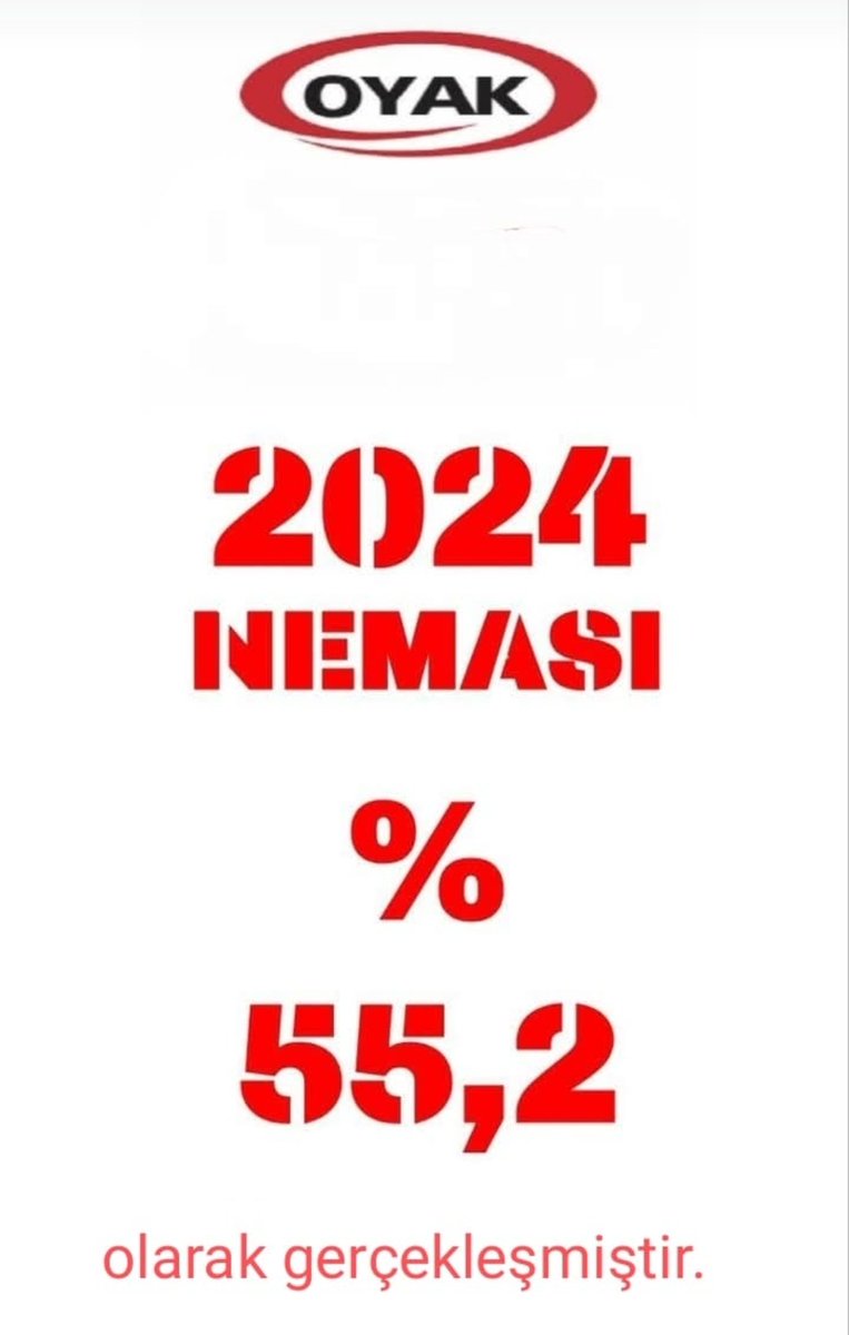 OYAK da TUİK e uydu. Yönetimi seçme ve seçilme hakkı olmayanlara hayırlı olsun.