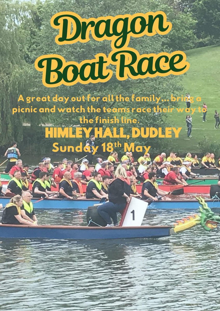 🚣‍♂️ **Dragon Boat Racing for a Cause!** 🚣‍♀️  

Today, the Rotary Club of Wolverhampton is making waves at Himley Hall and Park with its Annual Dragon Boat Race! 🐉💦 Teams are paddling their hearts out, not just for victory, but to raise funds for incredible charitable causes.