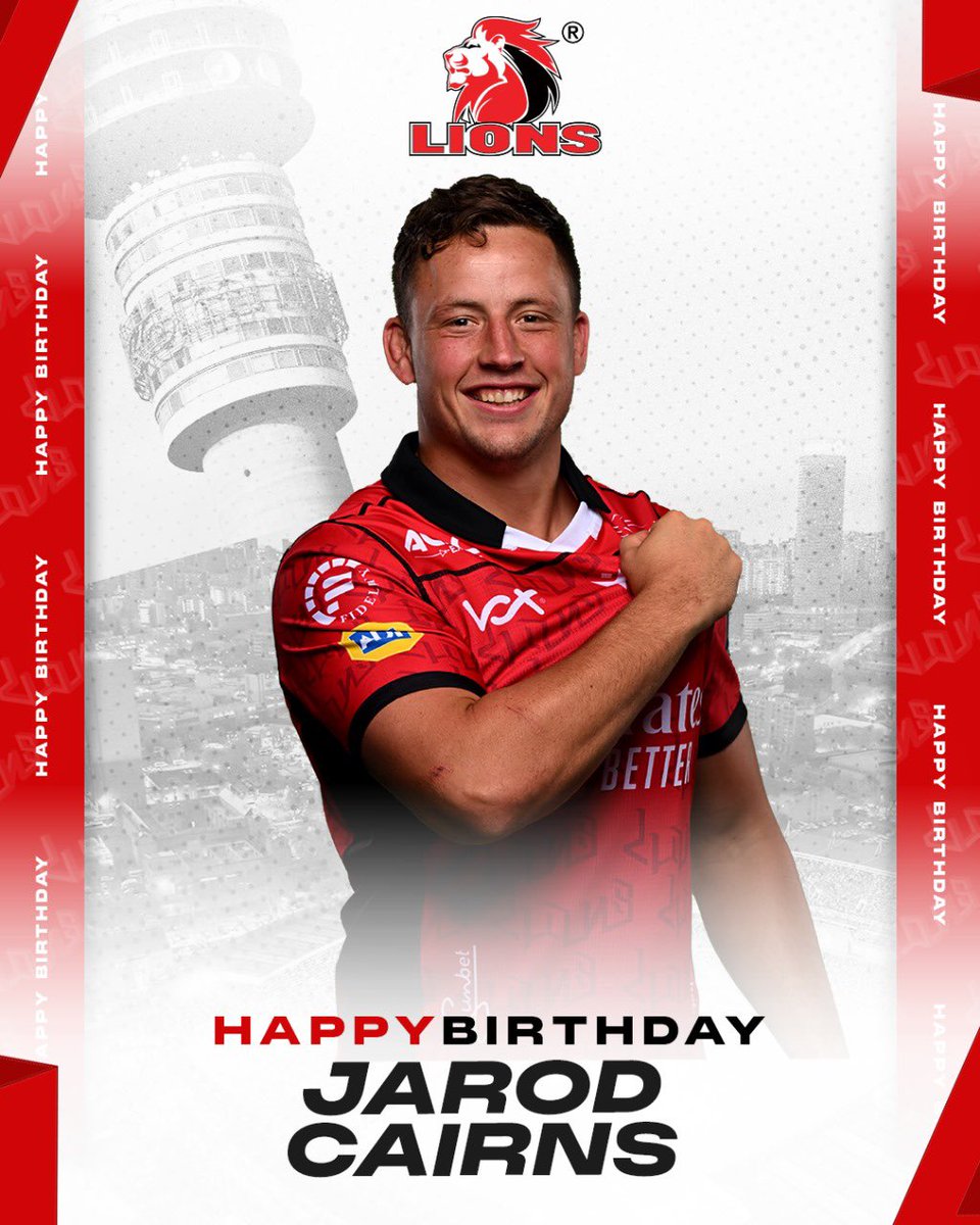 Happy Birthday, Jarod!🎉🎂
We hope you have a lekker day!
#LionsPride🦁