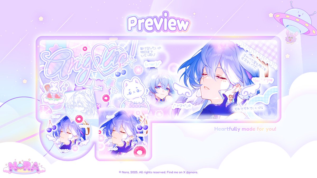 pnora's tweet photo. Help ospek plss ✋

Aku ada anak baru dengan nama Angelic! 🪽 nih <3 katalog ini sangat jpg friendly yah :3 kalau ada kesamaan dengan BA lain, kindly tell me di DM >< thank uuu!!

#zonauang #zonajajan #zonaba https://t.co/UacfyTXQtk