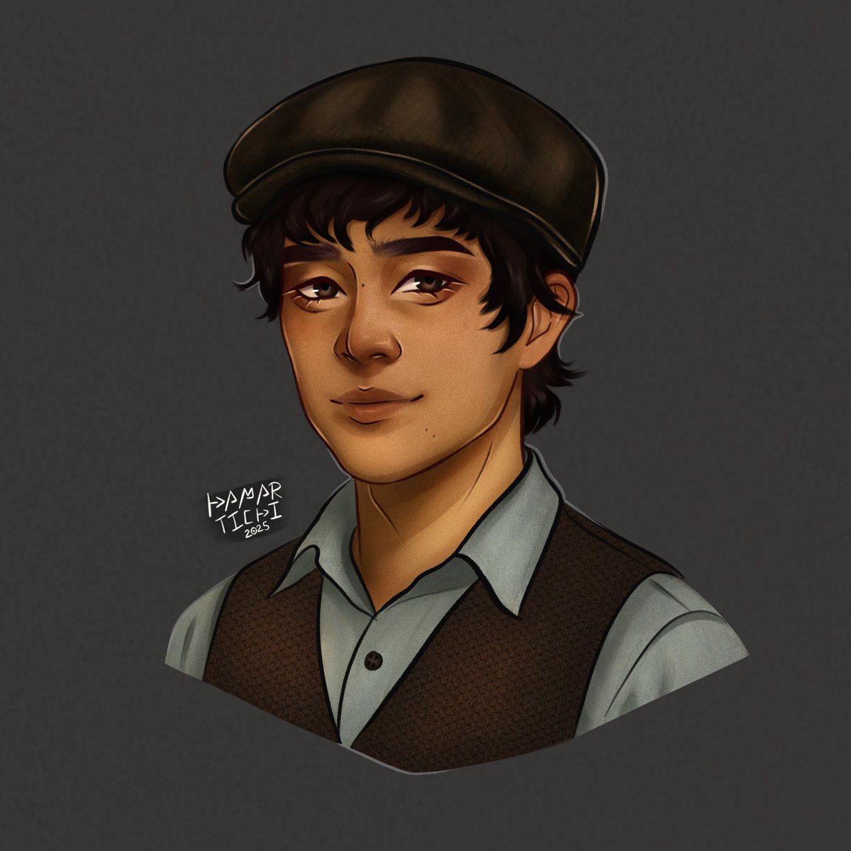hamartichi's tweet image. I don’t really post my art here anymore but in honors of Ben Wang as Wyatt Callow &amp; McKenna Grace as Maysilee Donner.
&lt;3
Wysilee ❤️
( #SOTR #sunriseonthereaping #maysileedonner #wyattcallow )