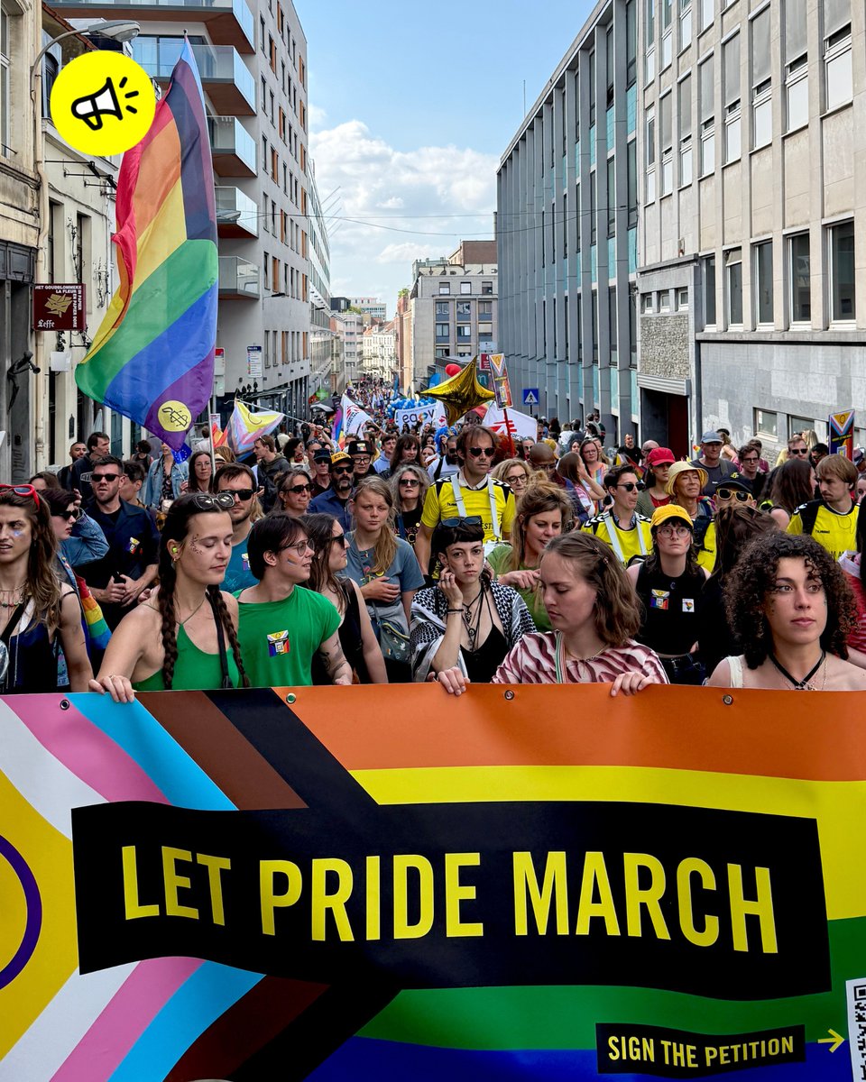 C'était bien !

C'était fort !

C'était engagé !

Merci à toutes et tous pour cette mobilisation à la #BrusselsPride2025

On continue à se mobiliser pour la #HungarianPride ✊ amnesty.be/pride-budapest