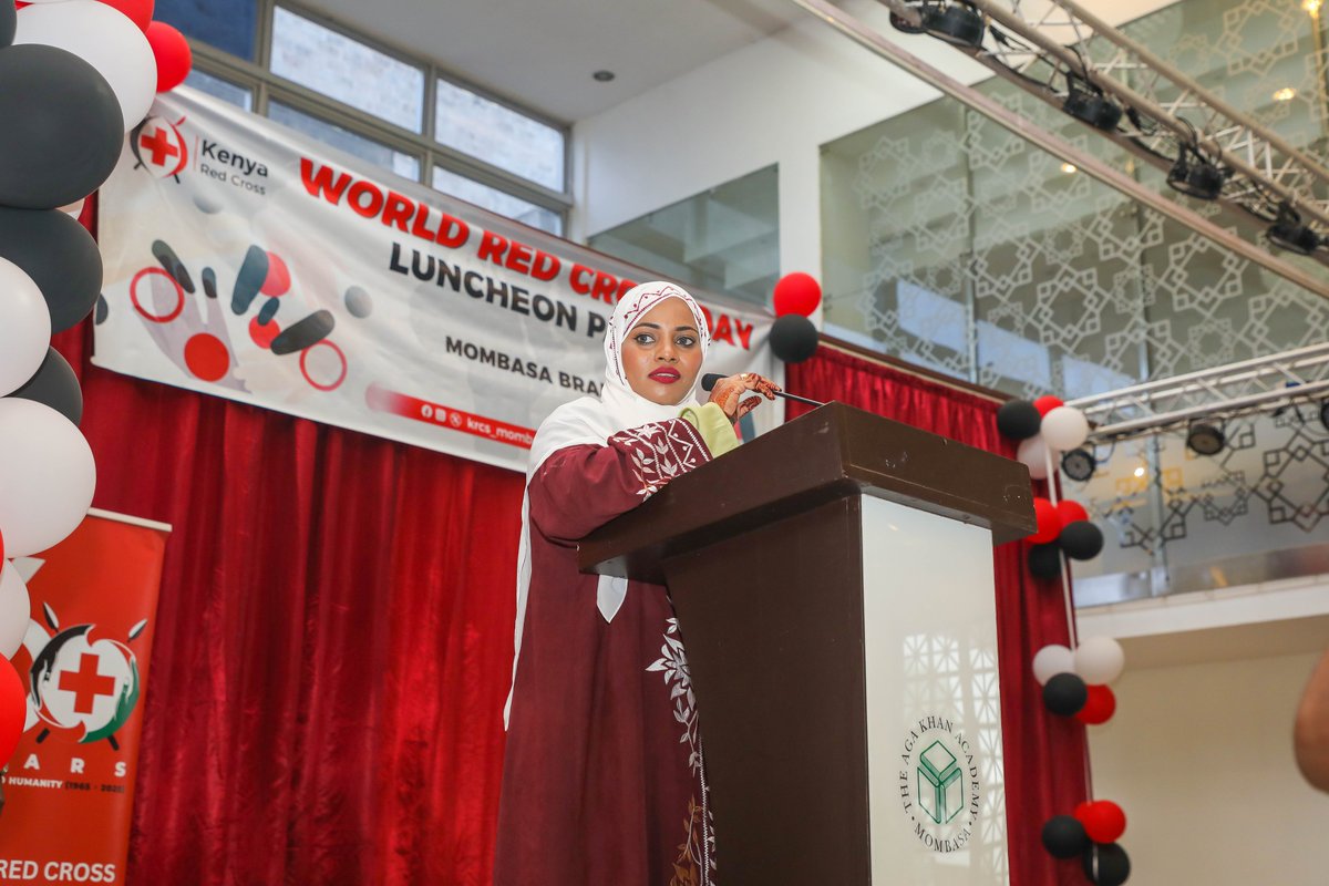 krcs_mombasa's tweet photo. Today, we celebrate the growth of Kenya Red Cross but most importantly, we came together for a day of joy, connection and fun.
County Co-Ordinator, Red Cross Mombasa Branch , Aisha Al Husseini
#WorldRedCrossDay #redcrossat60 https://t.co/txHUptniiF