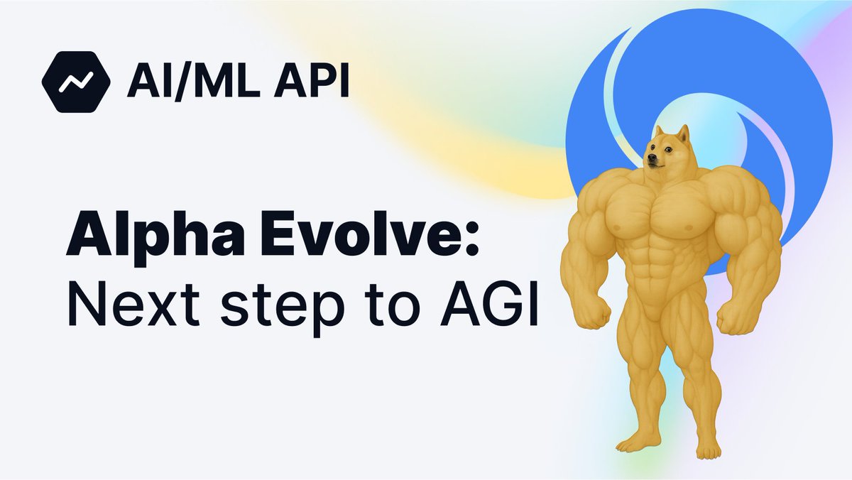 AI/ML API (@aimlapi) on Twitter photo 🚀 AlphaEvolve, <a href="/GoogleDeepMind/">Google DeepMind</a>'s Gemini-powered coding agent, evolves codebases & designs algorithms is out
Why it matters:
⭐️Beat a matrix multiplication algorithm that stood since 1969 (56 years!)
⭐️Solved 50+ open problems in geometry, combinatorics, & number theory, 🚀 AlphaEvolve, <a href="/GoogleDeepMind/">Google DeepMind</a>'s Gemini-powered coding agent, evolves codebases & designs algorithms is out
Why it matters:
⭐️Beat a matrix multiplication algorithm that stood since 1969 (56 years!)
⭐️Solved 50+ open problems in geometry, combinatorics, & number theory,
