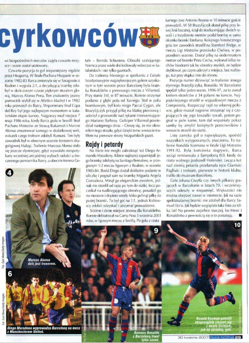 Piłka Nożna 18/2007 <a href="/FCBarcacom/">FCBarca.com</a> - najpiękniejsze gole. <a href="/retrofutbol_pl/">Retro Futbol.pl</a> ,<a href="/_BarcaInfo/">BarcaInfo</a> <a href="/barcagalaxy/">Barca Galaxy 🇵🇱</a> <a href="/pn20lat/">PN 20 lat temu</a>