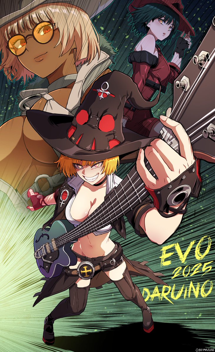 3starjung's tweet image. GGST EVO 2025 FINAL WINNER, DARU INO