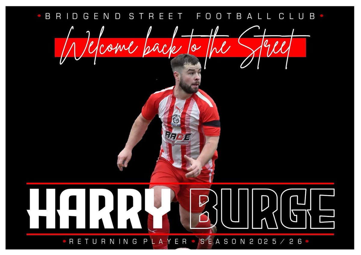 Another player returning for the new 2️⃣5️⃣/2️⃣6️⃣ season 💪

The club are delighted Harry Burge continues his long affiliation with The Street since joining at just 17 ✍️🇦🇹
Welcome back "H"👏👌