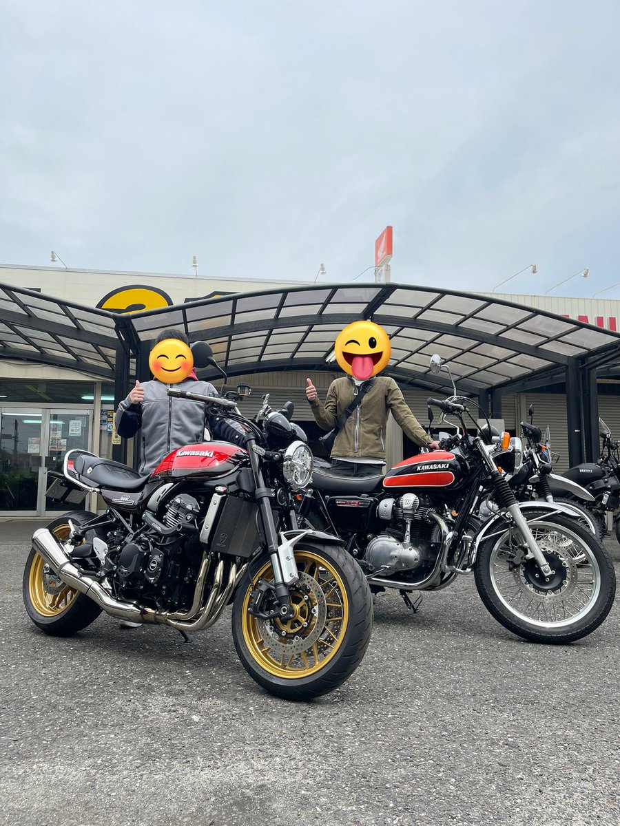 emepata's tweet photo. バイク納車した！(　´ᾥ`　)
初ツーリングめっちゃ緊張したけど楽しかった〜😊

#Z900RS #W800  #知多半島ツーリング https://t.co/VbfbHICNhV
