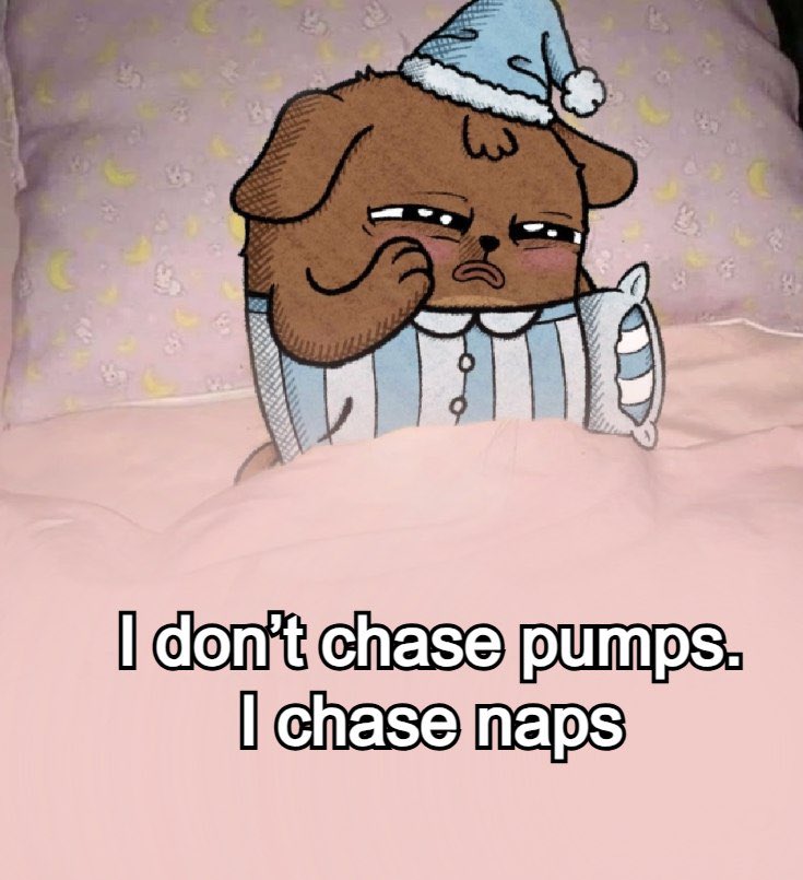 GM. Balance is important frenz. 

1 or 2 naps a day?? Rookie numbers… we’re gonna need to pump those numbers way up 🤝