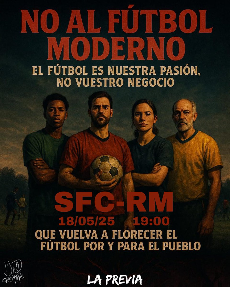 No al fútbol moderno