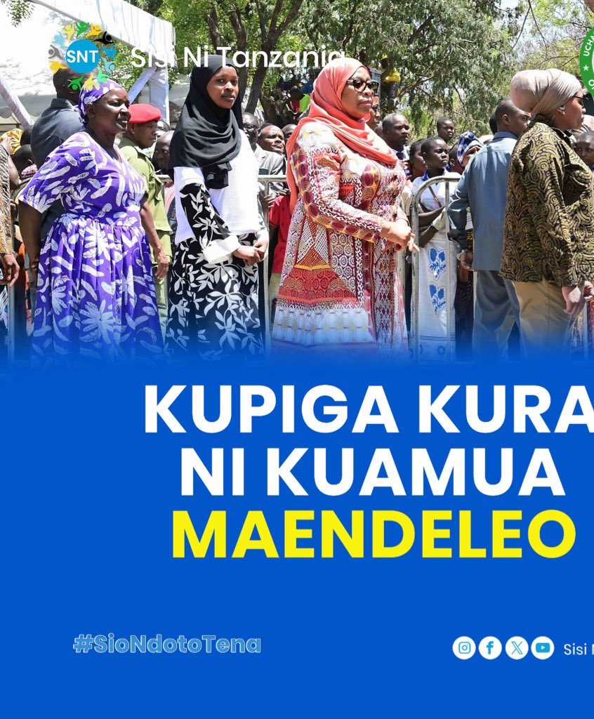 mohamedy_s24347's tweet photo. Kupiga kura ni haki yetu kikatiba ivyo Muhimu tujitokeze kama taifa moja huru tukashiriki zoezi hili kubwa kwa Maslahi mapana ya taifa letu.#Sisinitanzania #MSLAC #DRSSH #kazinaututunasongambele #DRSSH #MSLAC #Ccm https://t.co/IUGJcHprtx
