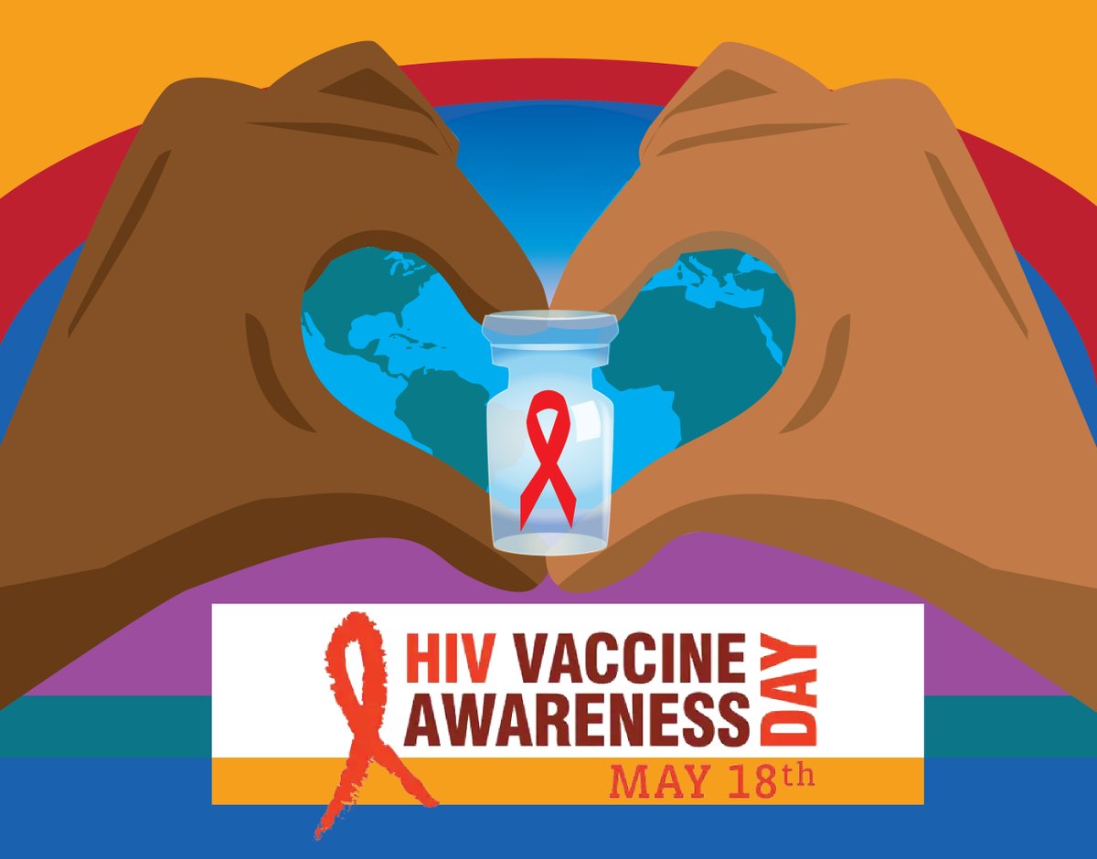 May 18 is HIV Vaccine Awareness Day—a time to recognize the progress in HIV prevention and the need for a safe, effective vaccine. According to the CDC, vaccines are key to ending the HIV epidemic. Stay informed, support research, and spread awareness.