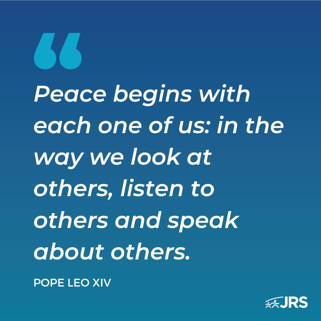 Let's join Pope Leo XIV in his call for peace. By disarming the words, we can help create a culture of peace and fraternity.