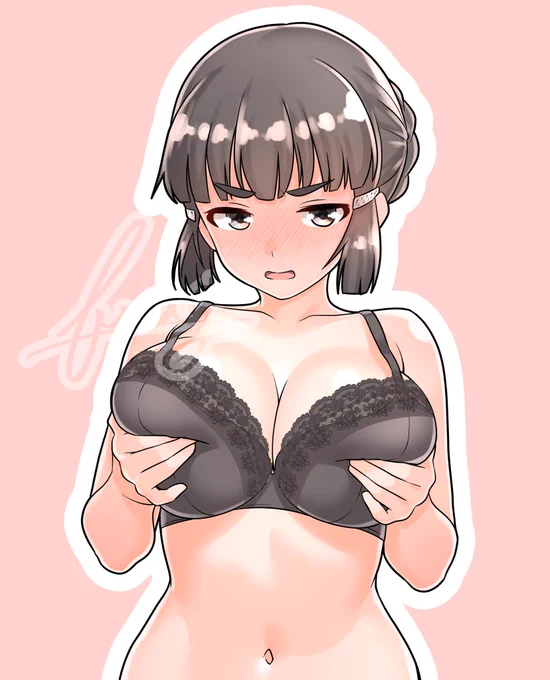 スケブリクで「次やったら"コレ"」な妙高型を描かせていただきました!リクエストありがとうございました!#skeb #艦これ 