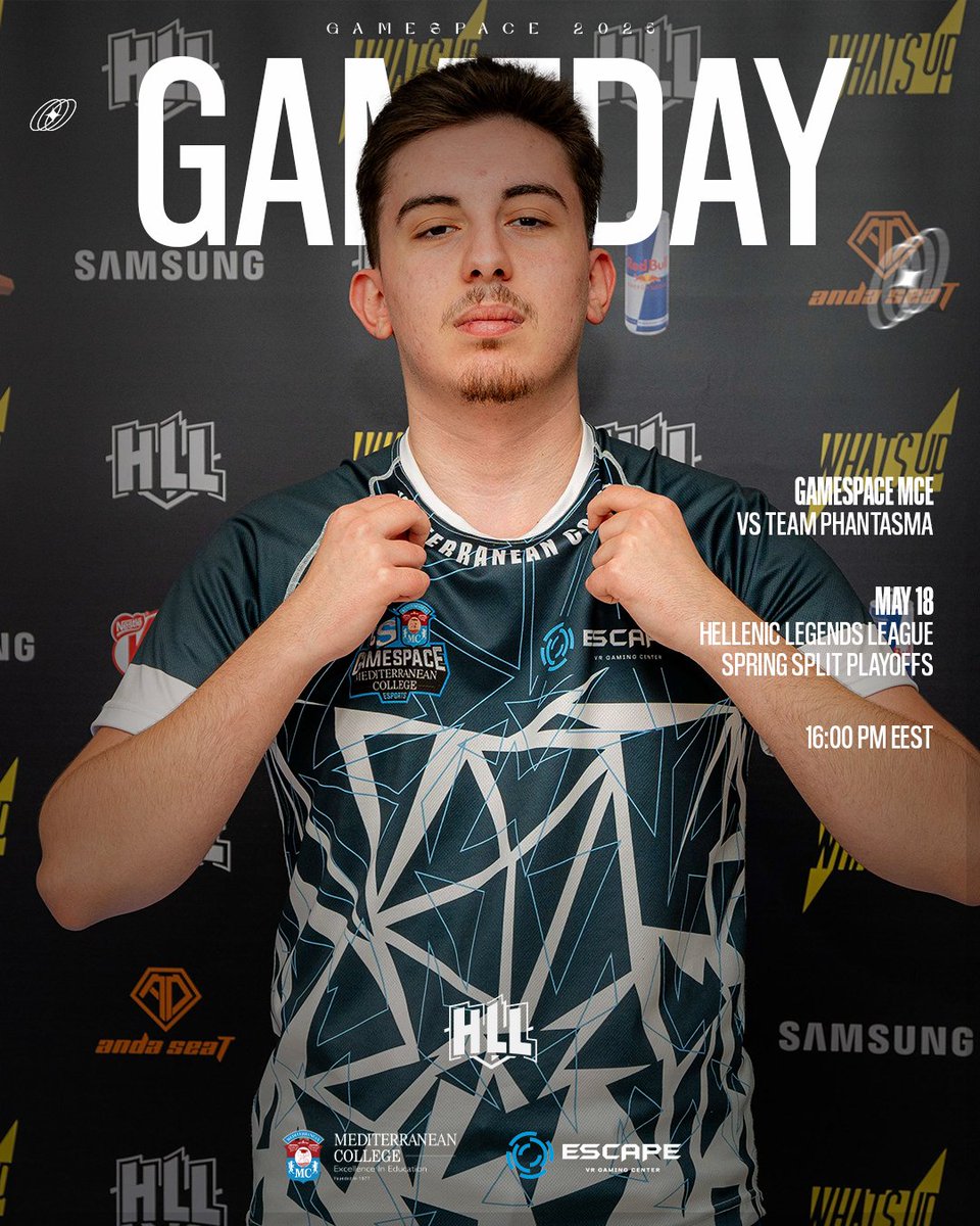 Gamespace Esports (@gamespaceesport) on Twitter photo We face <a href="/Phantasmagg/">Team Phantasma</a>👻to win a spot in the Grand Finals and EMEA, let’s go!💪
When: 16:00 GR
Where: twitch.tv/helleniclegends
Our epic lineup:
<a href="/Aytekn_lol/">Aytekin Tekin</a>
<a href="/JgPallet/">Pallet</a>
<a href="/TsiperakosLol/">Vasilis -Tsiperakos- Lalas</a>
<a href="/KenalLoL/">Kenal</a>
<a href="/CentuGRE/">Centu</a>
And our elite coaching staff:
<a href="/AnOnPsyCkOlol/">Anonpsycko</a> <a href="/IceBreakerATH/">Ice Breaker</a> <a href="/heovech/">heovech</a>
#GSMC We face <a href="/Phantasmagg/">Team Phantasma</a>👻to win a spot in the Grand Finals and EMEA, let’s go!💪
When: 16:00 GR
Where: twitch.tv/helleniclegends
Our epic lineup:
<a href="/Aytekn_lol/">Aytekin Tekin</a>
<a href="/JgPallet/">Pallet</a>
<a href="/TsiperakosLol/">Vasilis -Tsiperakos- Lalas</a>
<a href="/KenalLoL/">Kenal</a>
<a href="/CentuGRE/">Centu</a>
And our elite coaching staff:
<a href="/AnOnPsyCkOlol/">Anonpsycko</a> <a href="/IceBreakerATH/">Ice Breaker</a> <a href="/heovech/">heovech</a>
#GSMC