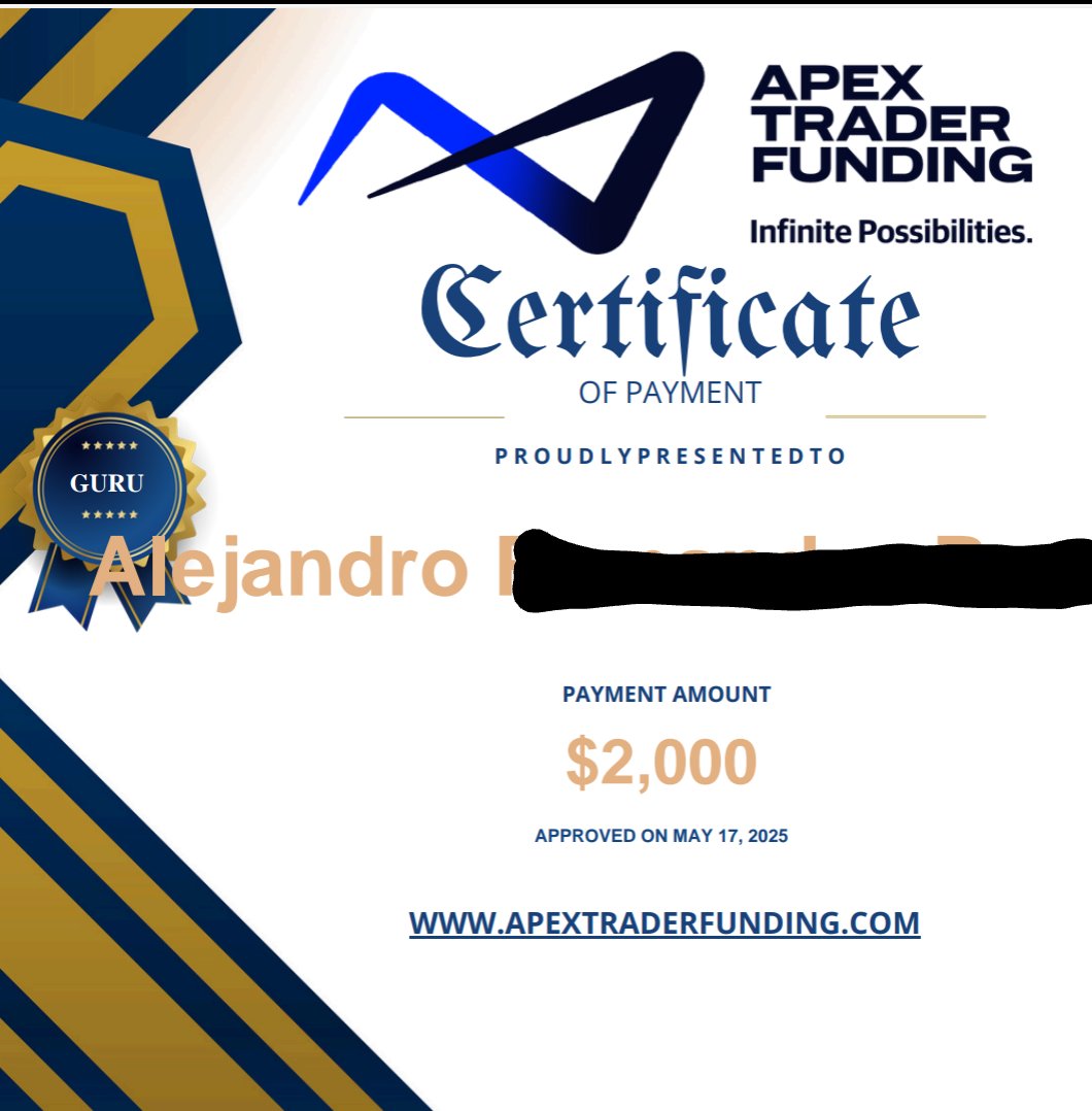 Enhorabuena Alejandro!!! Durante la mentorización ha conseguido su 1er retiro. El 30% de consistencia no lo respetó y tras unas semanas de rentabilidad reguló su %. Su cuenta de 50k en 65k. Pronto de vuelta....